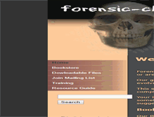 Tablet Screenshot of forensic-classroom.com